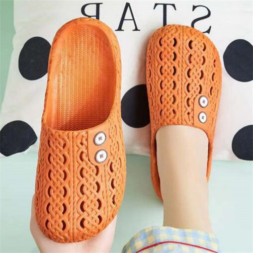 Comfortable Slip-On Shoes with Adjustable Button Design - Lightweight, Breathable, and Stylish, Ideal for Home, Indoor, and Casual Wear 2025 - Image 2