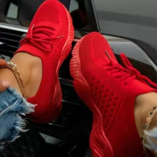 Women's Breathable Lightweight Knit Sneakers - Casual Walking Shoes for Everyday Comfort 2025 - Image 5