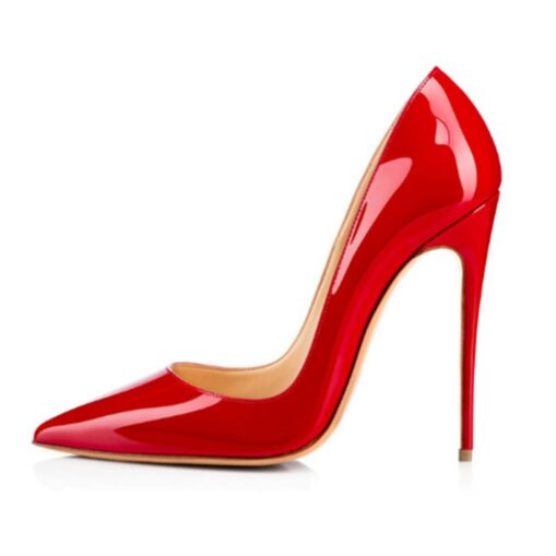 Red Patent Leather Stiletto Pumps – Women's Sexy Pointed Toe Ultra-High Heel Shoes for Party & Evening Events 2025 - Image 3