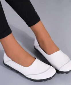 Women's Flats Slip-Ons Loafers Plus Size Barefoot shoes Comfort Shoes Outdoor Daily Solid Color Summer Flat Heel Round Toe Casual Comfort Minimalism F