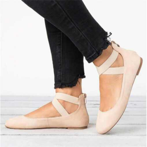 Women's Flats Plus Size Comfort Shoes Daily Solid Colored Summer Flat Heel Round Toe Elegant Casual Walking Faux Leather Elastic Band Black Yellow Bro