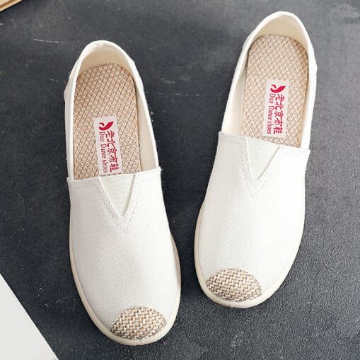 Women's Flats Slip-Ons Comfort Shoes Daily Striped Flat Heel Round Toe Casual Sweet Canvas Loafer cherry Bear star 2025 - Image 10