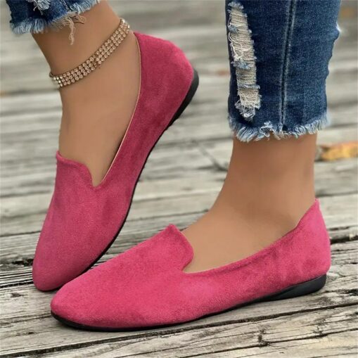 Women's Yellow Suede Slip-On Loafers - Comfortable Casual Flats for Everyday Wear 2025 - Image 5