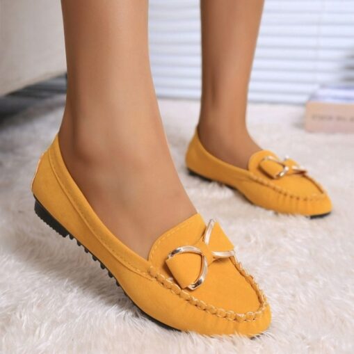 Women's Flats Slip-Ons Plus Size Comfort Shoes Work Daily Solid Color Bowknot Flat Heel Round Toe Elegant Business Casual Satin Loafer Black Yellow Re