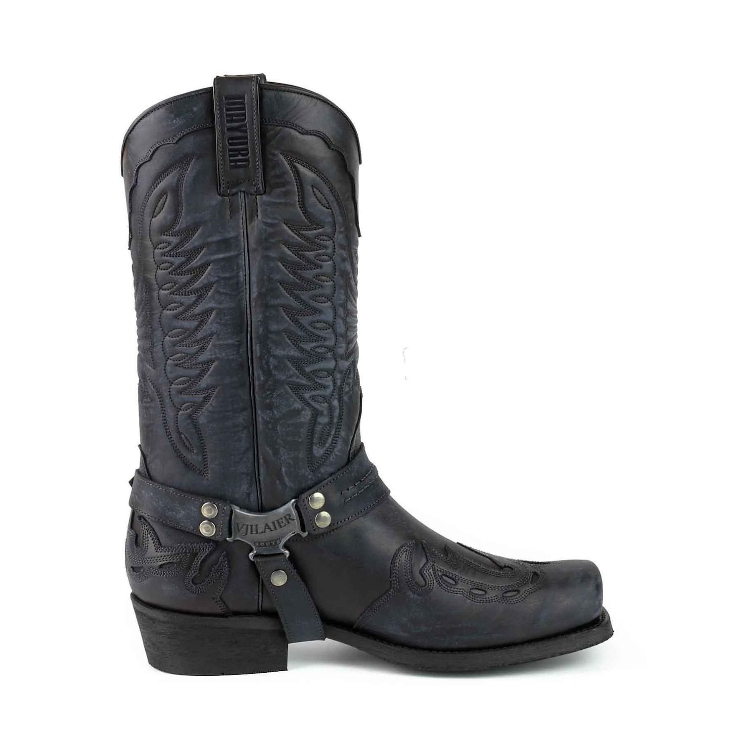 Men's Women Boots Cowboy Boots Walking Classic Casual Outdoor Daily PU Waterproof Comfortable Mid-Calf Boots Loafer Black Dark Red Blue Fall Winter 20 - Image 2