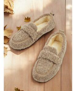 Women's Cozy Fleece-Lined Loafers – Plush Sherpa Indoor Slippers with Warm and Comfortable Fit 2025