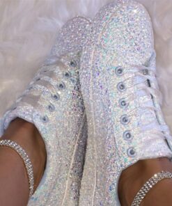 Women's Sparkly Glitter Sneakers – Comfortable Fashion Trainers for Party and Casual Wear 2025