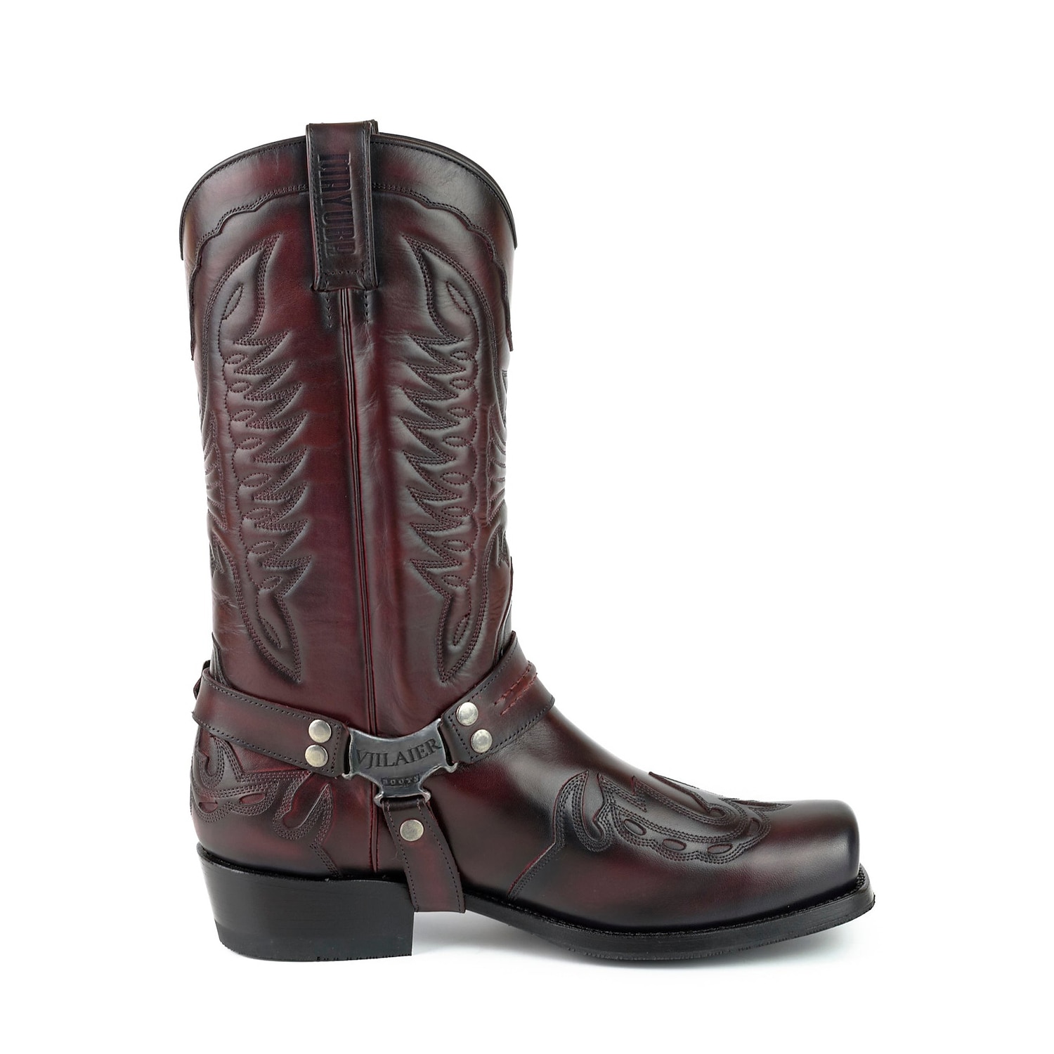 Men's Women Boots Cowboy Boots Walking Classic Casual Outdoor Daily PU Waterproof Comfortable Mid-Calf Boots Loafer Black Dark Red Blue Fall Winter 20