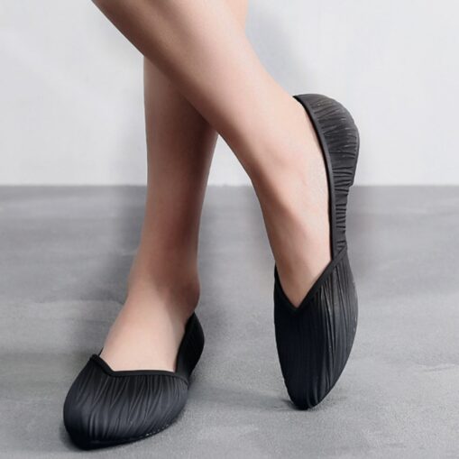 Women's Flats Flat Sandals Slip-on Sneakers Comfort Shoes Home Daily Solid Color Summer Flat Heel Pointed Toe Casual Minimalism Faux Leather Loafer Bl - Image 3