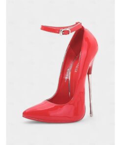 Women's Red Patent Leather Stiletto Heels with Ankle Strap - Sexy and Elegant Perfect for Night Out or Formal Events 2025