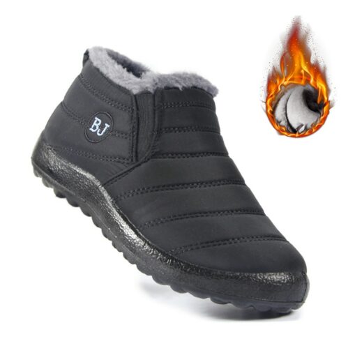 Women's Winter Warm Waterproof Ankle Boots, Insulated Fleece-Lined Non-Slip Snow Boots - Ideal for Outdoor Activities, Cold Weather, and Snowy Conditi - Image 3