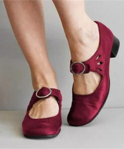Women's Vintage Mary Jane Shoes with Buckle Strap – Retro Comfort Low-Heel Shoes for Everyday Casual Wear 2025