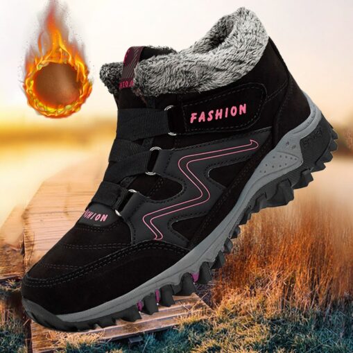 Men's Women Waterproof Winter Hiking Boots with Warm Fleece Lining - Anti-Slip Insulated Outdoor Shoes for Snow and Cold Weather Adventures 2025 - Image 6