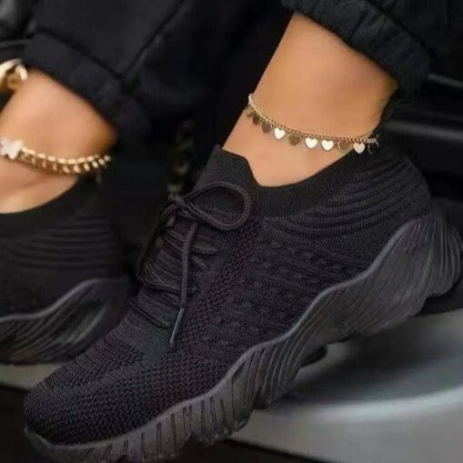 Women's Breathable Lightweight Knit Sneakers - Casual Walking Shoes for Everyday Comfort 2025 - Image 3