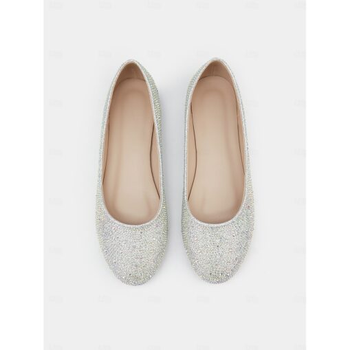 Women's Gold Glitter Ballet Flats with Pointed Toe | Perfect for Wedding, Parties and Special Occasions 2025 - Image 2