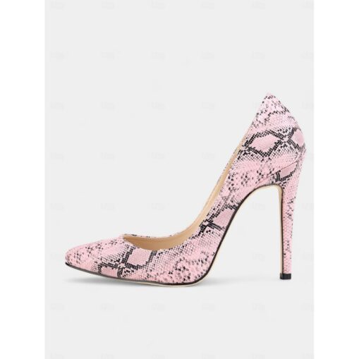 Women's Red Snakeskin Pumps with Pointed Toe and Sexy Stiletto Heels - Perfect for Parties and Special Occasions 2025 - Image 10