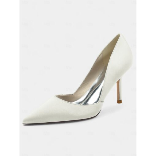 Women's Satin Pointed-Toe Stiletto Heels - Elegant High Heels for Evening Events, Parties, and Weddings 2025 - Image 8