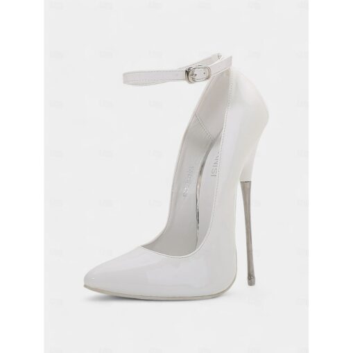 Women's Red Patent Leather Stiletto Heels with Ankle Strap - Sexy and Elegant Perfect for Night Out or Formal Events 2025 - Image 12