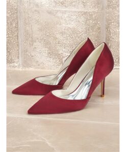 Women's Satin Pointed-Toe Stiletto Heels - Elegant High Heels for Evening Events, Parties, and Weddings 2025