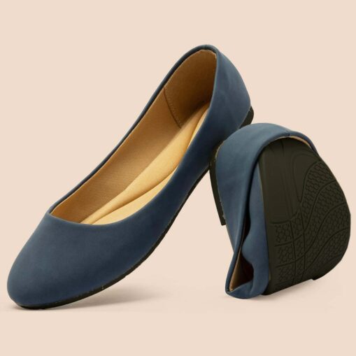 Women's Foldable Black Ballet Flats – Lightweight Comfortable Travel Shoes with Flexible Sole 2025 - Image 2
