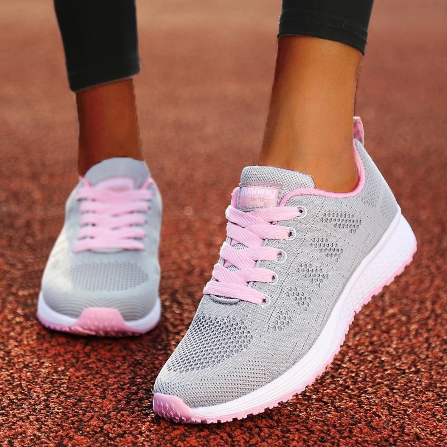 Women's Lightweight Breathable Running Shoes – All-White Athletic Sneakers for Gym, Walking, and Daily Use 2025 - Image 2