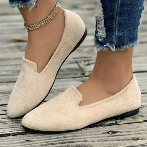 Women's Yellow Suede Slip-On Loafers - Comfortable Casual Flats for Everyday Wear 2025 - Image 6