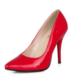 Women's Heels Pumps Ladies Shoes Valentines Gifts Dress Shoes Plus Size Valentine's Day Daily Party & Evening Stiletto Pointed Toe Elegant PU Black Ye
