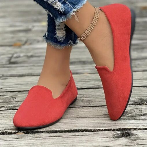 Women's Yellow Suede Slip-On Loafers - Comfortable Casual Flats for Everyday Wear 2025 - Image 8