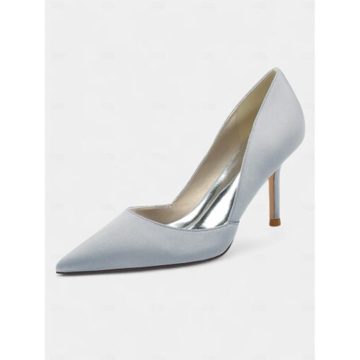 Women's Satin Pointed-Toe Stiletto Heels - Elegant High Heels for Evening Events, Parties, and Weddings 2025 - Image 9