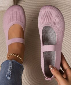 Women's Flats Comfort Shoes Daily Walking Solid Color Summer Flat Heel Round Toe Casual Comfort Minimalism Tissage Volant Loafer Black Pink Beige 2025