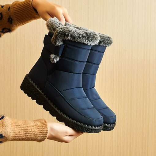 Women's Waterproof Winter Snow Boots - Warm, Slip-Resistant Outdoor Boots with Fur Lining for Cold Weather 2025 - Image 2