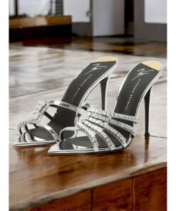 Crystal Accents - Elegant Open-Toe Sandals for Women - Perfect for Formal Events 2025