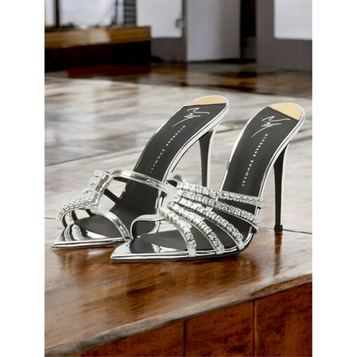 Crystal Accents - Elegant Open-Toe Sandals for Women - Perfect for Formal Events 2025