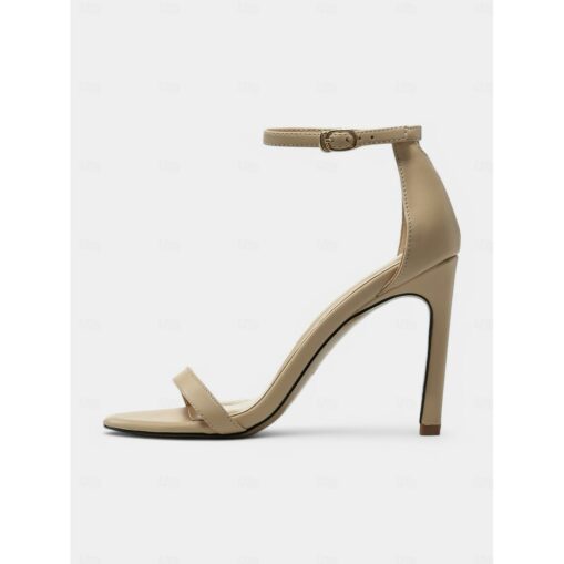 Black Ankle Strap Stiletto Sandals for Women - Elegant Open-Toe High Heels for Evening & Formal Events 2025 - Image 3