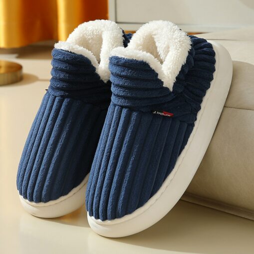 Women's Pink Plush Indoor Slippers with Fleece Lining – Cozy Non-Slip Winter House Shoes for Home Comfort 2025 - Image 3