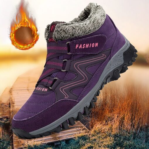 Men's Women Waterproof Winter Hiking Boots with Warm Fleece Lining - Anti-Slip Insulated Outdoor Shoes for Snow and Cold Weather Adventures 2025 - Image 5