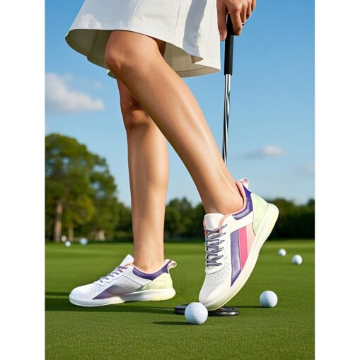 Multi-Color Women's Golf Shoes with Non-Slip Sole – Stylish and Comfortable for Female Golf Enthusiasts 2025