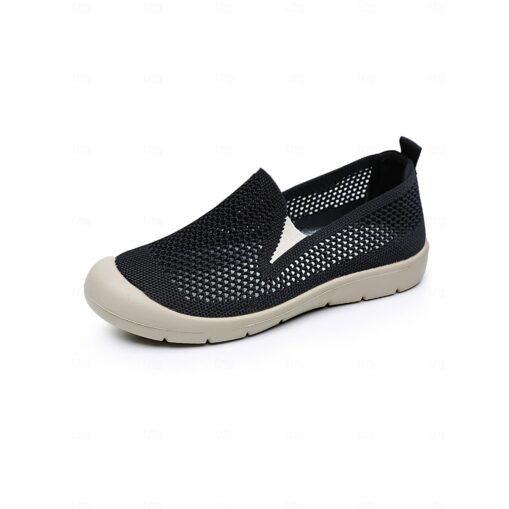 Women's Green Lightweight Breathable Mesh Slip-On Shoes – Casual Walking Shoes for Travel, Outdoor Activities and Everyday Comfort 2025 - Image 4