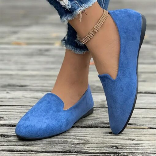 Women's Yellow Suede Slip-On Loafers - Comfortable Casual Flats for Everyday Wear 2025 - Image 3