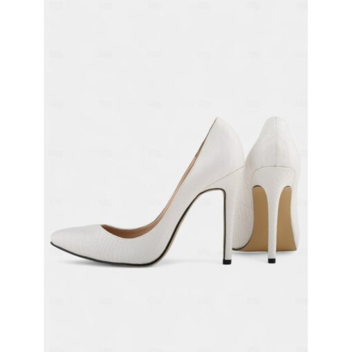 Women's Red Snakeskin Pumps with Pointed Toe and Sexy Stiletto Heels - Perfect for Parties and Special Occasions 2025 - Image 2