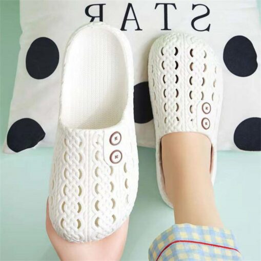 Comfortable Slip-On Shoes with Adjustable Button Design - Lightweight, Breathable, and Stylish, Ideal for Home, Indoor, and Casual Wear 2025