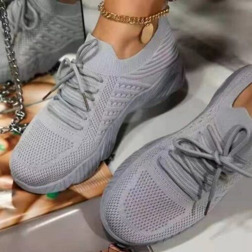 Women's Breathable Lightweight Knit Sneakers - Casual Walking Shoes for Everyday Comfort 2025 - Image 4