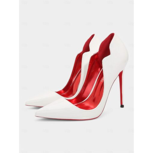 Black Patent Leather High Heels with Red Soles – Pointed Toe, Stiletto Heels for Women – Perfect for Evening Wear and Special Occasions 2025 - Image 4