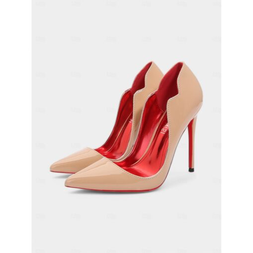 Black Patent Leather High Heels with Red Soles – Pointed Toe, Stiletto Heels for Women – Perfect for Evening Wear and Special Occasions 2025 - Image 2