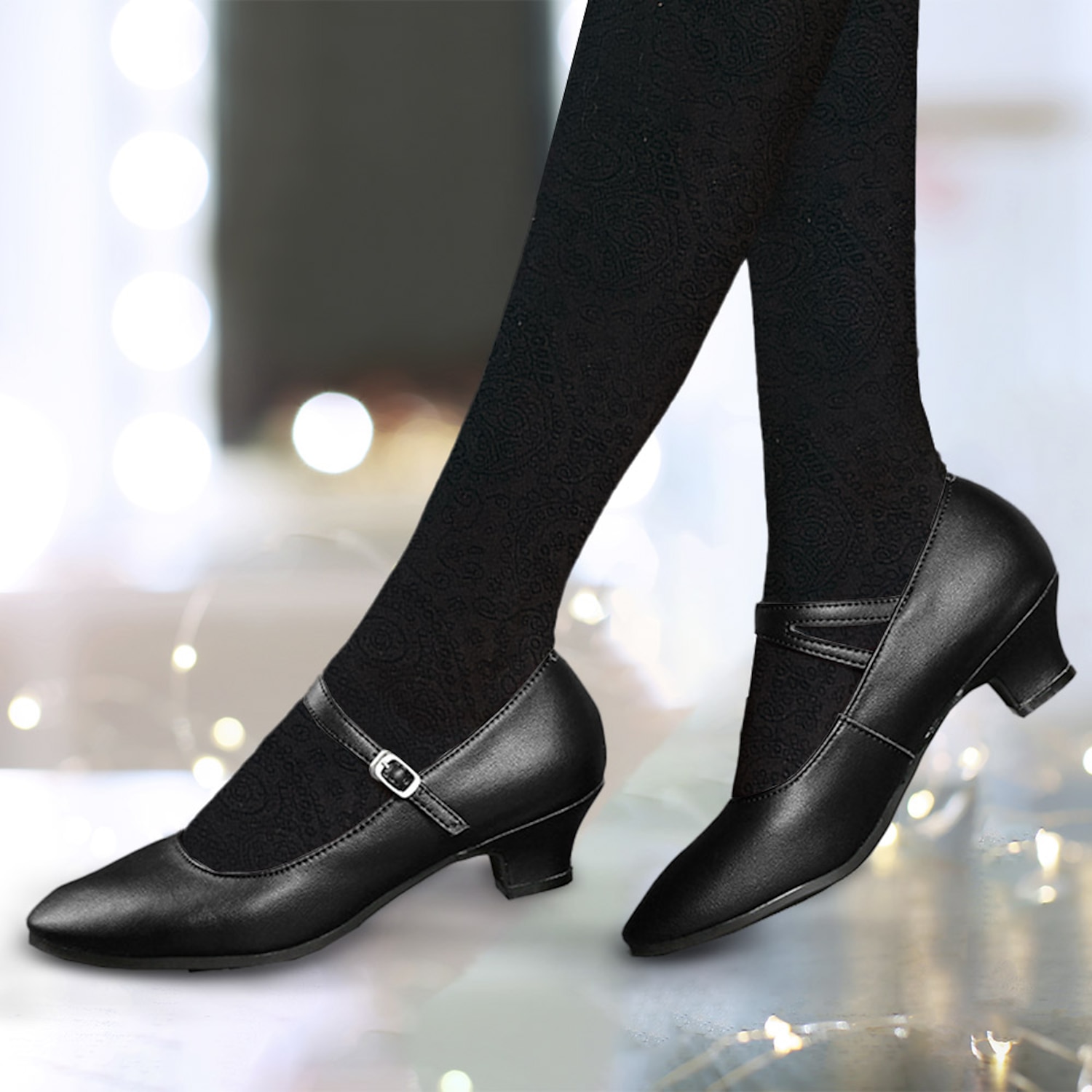 Women's Heels Pumps Slip-Ons Mary Jane Vintage Shoes Comfort Shoes Party Outdoor Daily Kitten Heel Round Toe Elegant Vintage Fashion Leather Cowhide B - Image 3