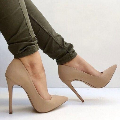 Women's Heels Pumps Valentines Gifts Stilettos High Heels Daily Solid Colored Stiletto Heel Pointed Toe Basic Casual Walking PU Loafer Wine Black / Re - Image 3