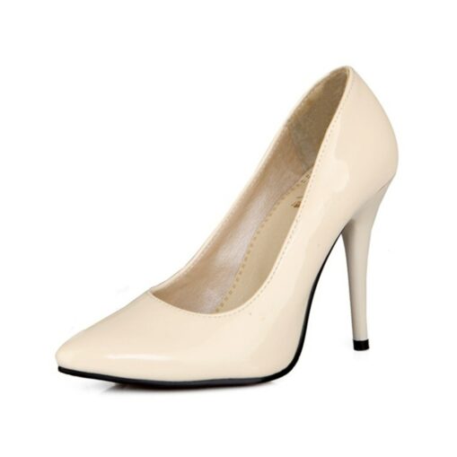 Women's Heels Pumps Ladies Shoes Valentines Gifts Dress Shoes Plus Size Valentine's Day Daily Party & Evening Stiletto Pointed Toe Elegant PU Black Ye - Image 7