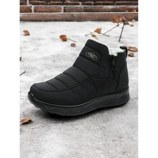 Women's Waterproof Winter Ankle Boots with Faux Fur Lining – Insulated Snow Boots for Cold Weather and Outdoor Activities 2025 - Image 7
