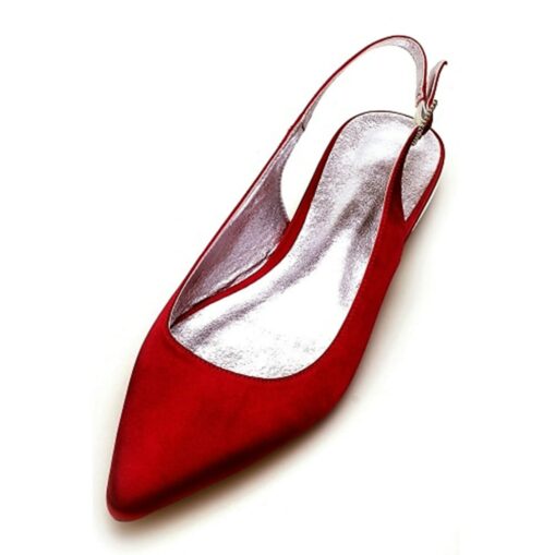 Women's Elegant Navy Blue Slingback Heels with Pointed Toe, Perfect for Weddings and Formal Events 2025 - Image 8