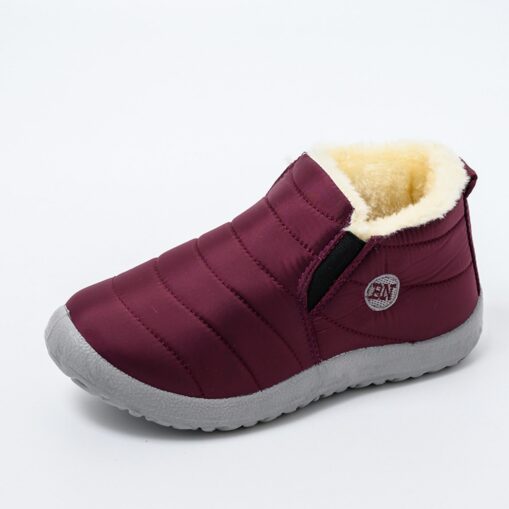 Men's Women's Waterproof Winter Ankle Boots - Warm Fur Lined Slip-On Shoes for Outdoor Activities 2025 - Image 2